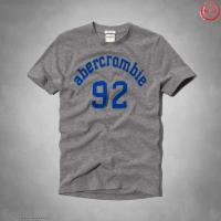 heren abercrombie fitch korte t-shirt crewneck grijs 92 On Sale Betaalbare x7ygh594